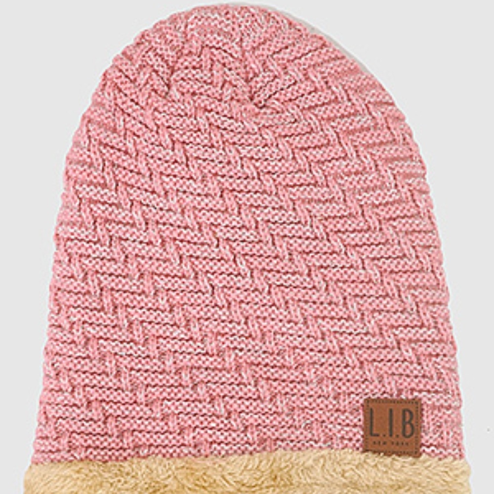 LAST ONE! Insulated Fleece Beanie Knit Hat - Picture 3 of 5